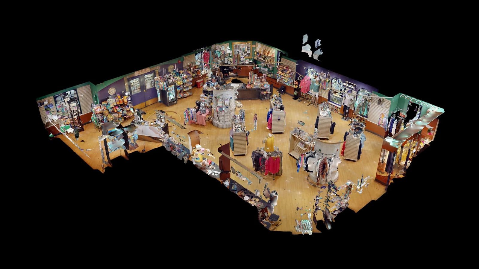 3D dollhouse view of the Monroe Community Hospital gift shop